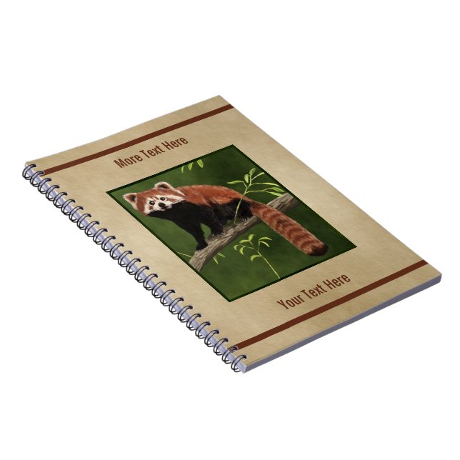 Red Panda Notebook (Right Side)