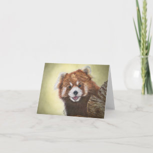 Red panda notecard