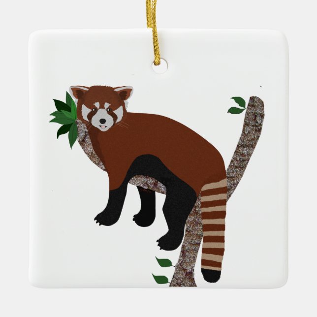Red Panda Ornament (Front)