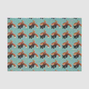 Red Panda & Owl Tissue Paper