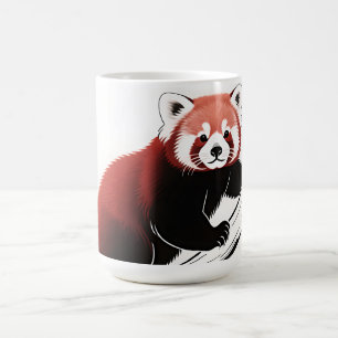 Red Panda Perched Branch Coffee Mug