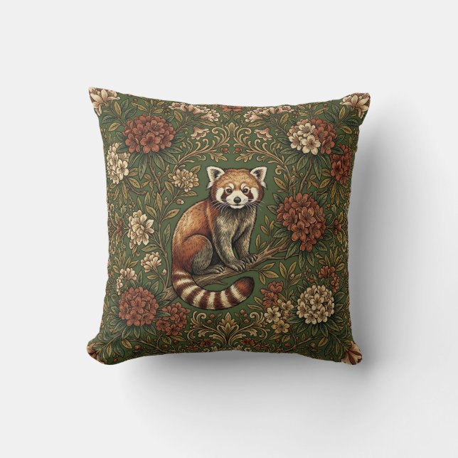 Red Panda Pillow Cover Throw Decor (Front)