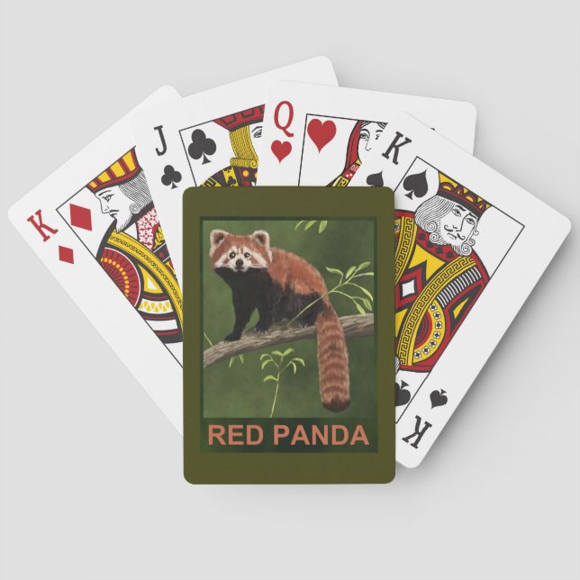 Red Panda Playing Cards (Back)