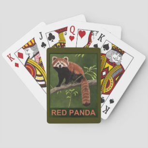 Red Panda Playing Cards