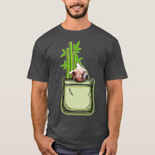 Red Panda Pocket Bamboo T-Shirt
