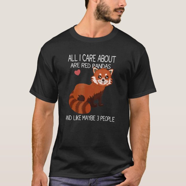 Red Panda  Quote Cute  Cool Red Panda T-Shirt (Front)