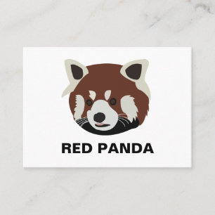 Red Panda Raccoon Red Panda Business Card