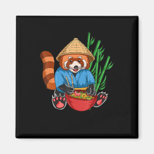 Red Panda Ramen Cook Men Women Kids Ramen Gift Magnet