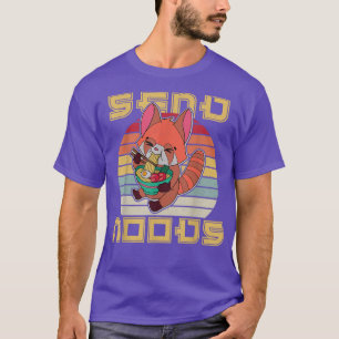 Red Panda Ramen Noodle Japan Cuisine Japanese Asia T-Shirt