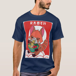 Red Panda Ramen Noodle Japan Cuisine Japanese Asia T-Shirt
