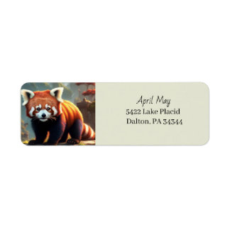 Red Panda Return Address Label