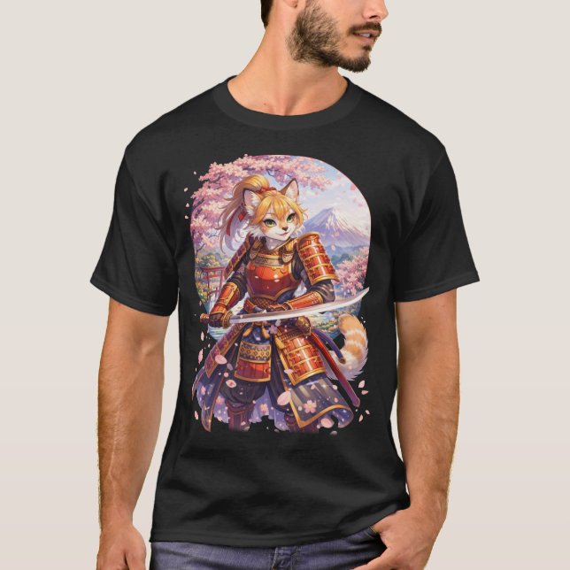 Red Panda Samurai  T-Shirt (Front)