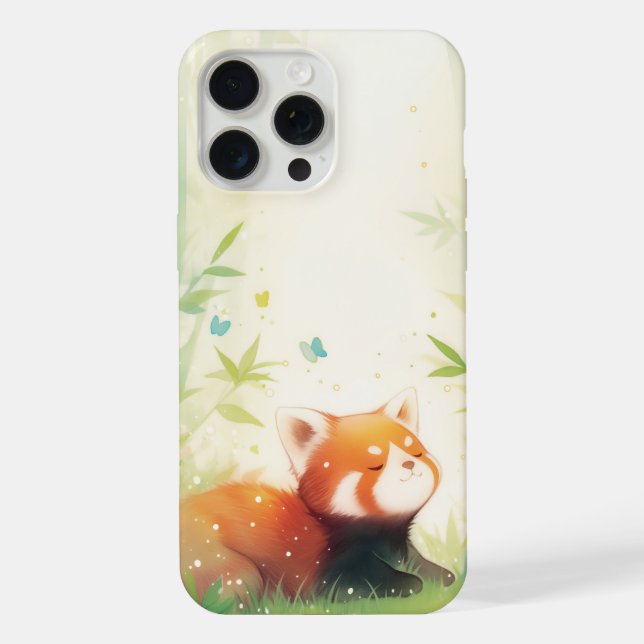 Red Panda Sanctuary iPhone Case (Back)