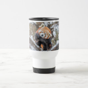 Red Panda Shaking Head Travel Mug