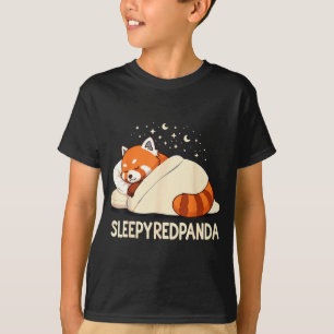 Red Panda Sleep Pajamas  T-Shirt