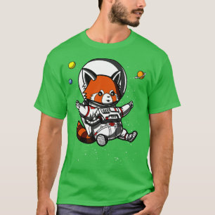 Red Panda Space Astronaut T-Shirt