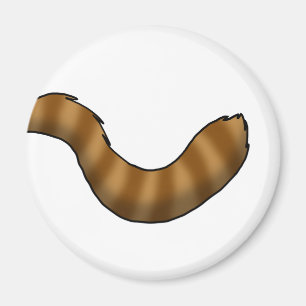 Red Panda Tail Magnet