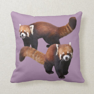 Red Panda Throw Pillow