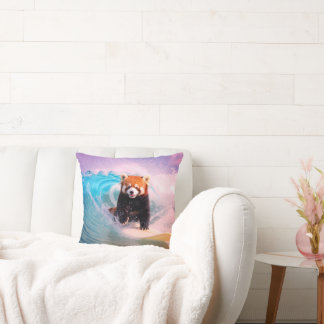 Red Panda Throw Pillow