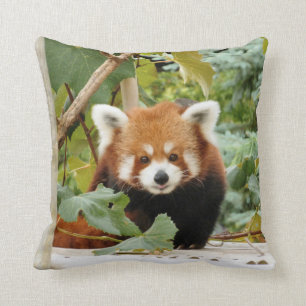 Red Panda Throw Pillow