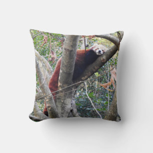 Red Panda Throw Pillow