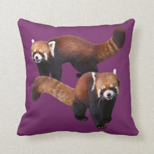 Red Panda Throw Pillow