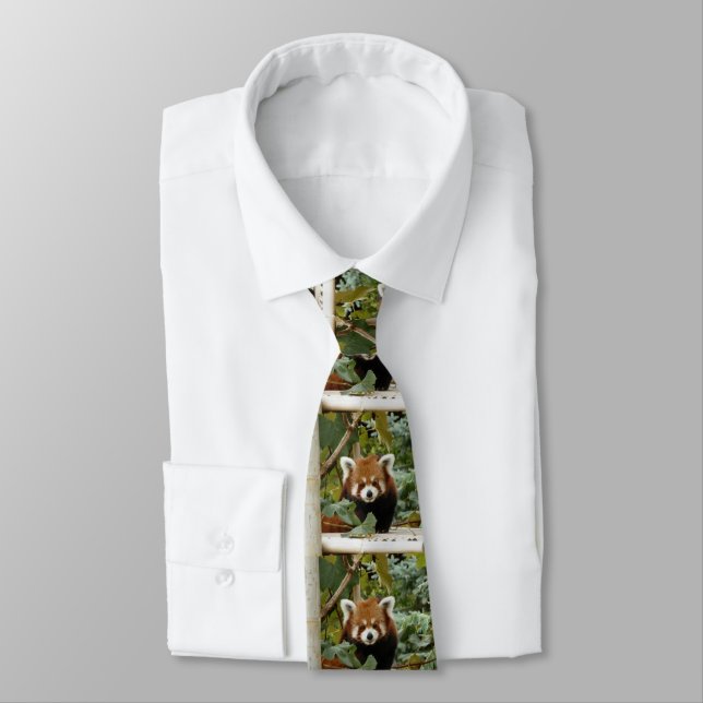 Red Panda Tie (Tied)