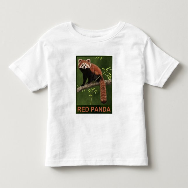 Red Panda Toddler T-shirt (Front)