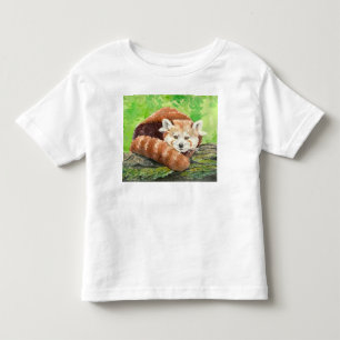 Red panda toddler t-shirt