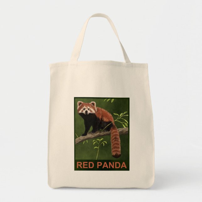 Red Panda Tote Bag (Front)