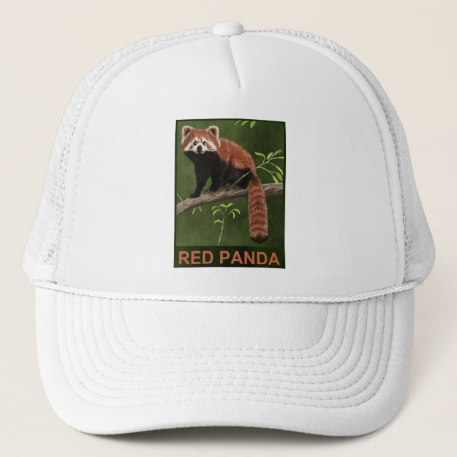 Red Panda Trucker Hat (Front)