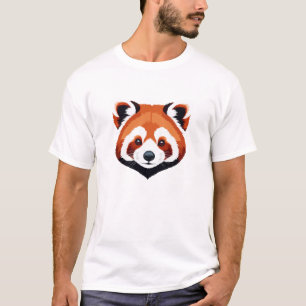 Red Panda Vector Graphic Art Portrait Animal Wild T-Shirt