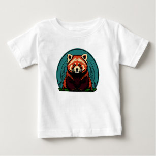 Red Panda Watching Baby T-Shirt