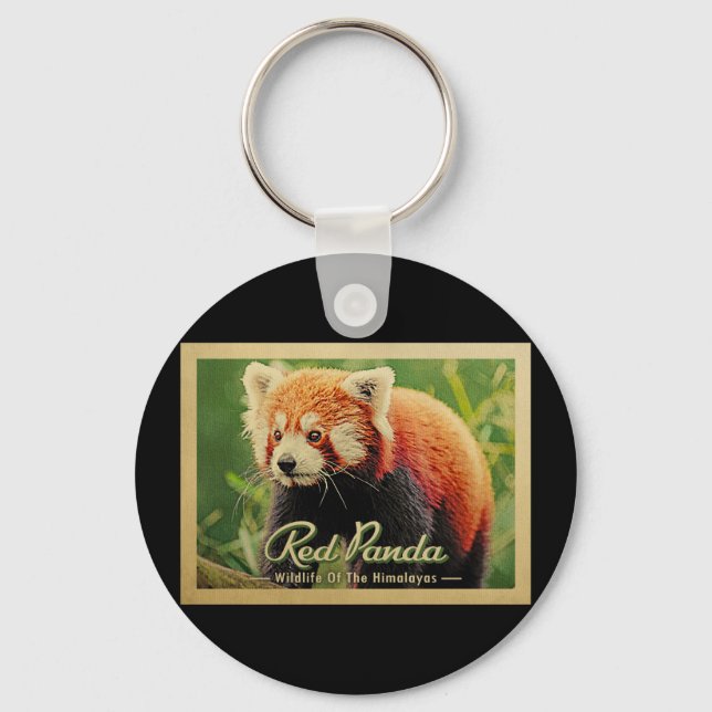 Red Panda - Wildlife Of The Himalayas Keychain (Front)