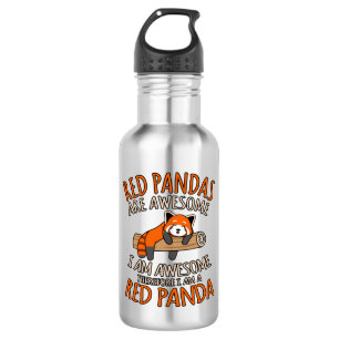 Red Pandas Are Awesome Cute Pet Animal Panda Lover 532 Ml Water Bottle