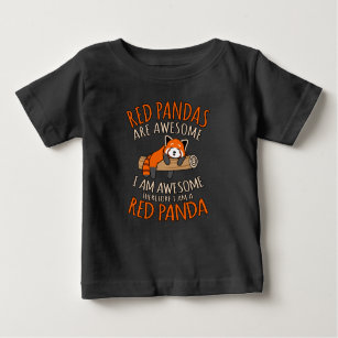Red Pandas Are Awesome Cute Pet Animal Panda Lover Baby T-Shirt