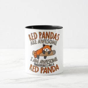 Red Pandas Are Awesome Cute Pet Animal Panda Lover Mug