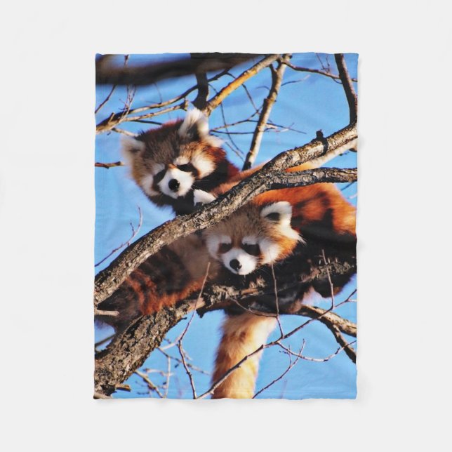 red pandas fleece blanket (Front)