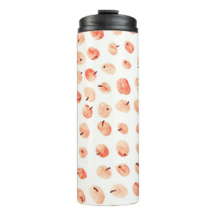 Red paradise apples pattern thermal tumbler