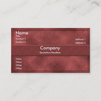 Red Parchment Business Card