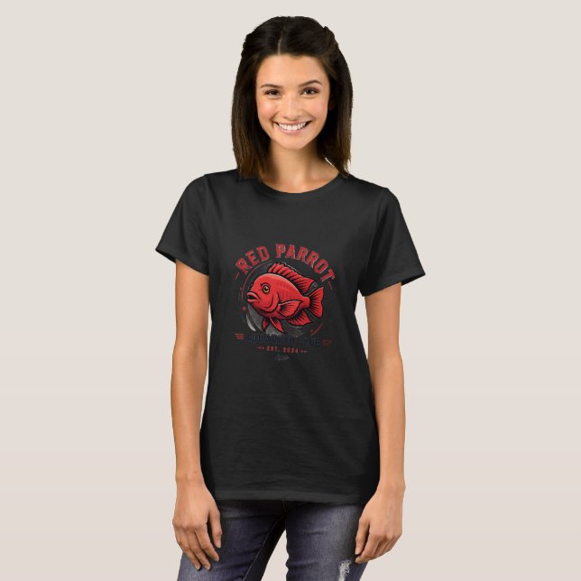 Red Parrot Fish T-Shirt (Front Full)