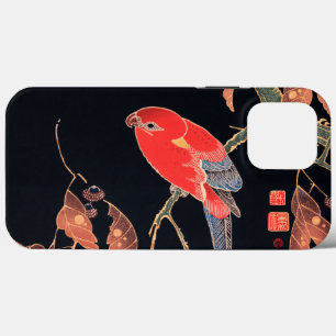 Red Parrot on the Branch of a Tree by Ito Jakuchu iPhone 13 Pro Max Case