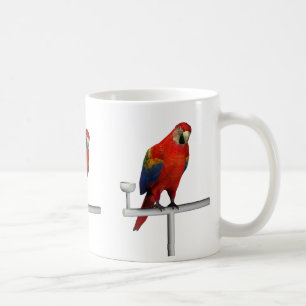 Red Parrot Scarlet Macaw Coffee Mug