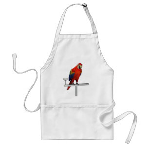 Red Parrot Scarlet Macaw Standard Apron