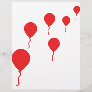 red party balloons icon