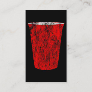 red party cup business card