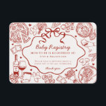 Red Pasta Special Delivery Italian Baby Registry Enclosure Card<br><div class="desc">Special Delivery! Celebrate your little one’s arrival with an Italian twist! This pasta-themed baby shower collection features hand-drawn noodles, ravioli, and hearts, perfect for a cozy trattoria-inspired celebration that feels like a family feast. ★ If you need coordinating décor, please check my matching collection. If you have any questions about...</div>
