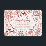 Red Pasta Special Delivery Italian Baby Registry Enclosure Card<br><div class="desc">Special Delivery! Celebrate your little one’s arrival with an Italian twist! This pasta-themed baby shower collection features hand-drawn noodles, ravioli, and hearts, perfect for a cozy trattoria-inspired celebration that feels like a family feast. ★ If you need coordinating décor, please check my matching collection. If you have any questions about...</div>
