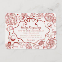 Red Pasta Special Delivery Italian Baby Registry