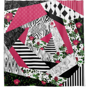 red patchwork, popular, patchwork throw pillow